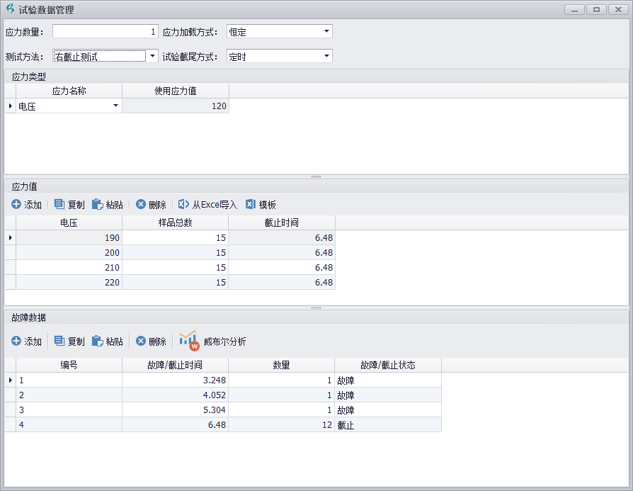 加速壽命試驗數(shù)據(jù)分析